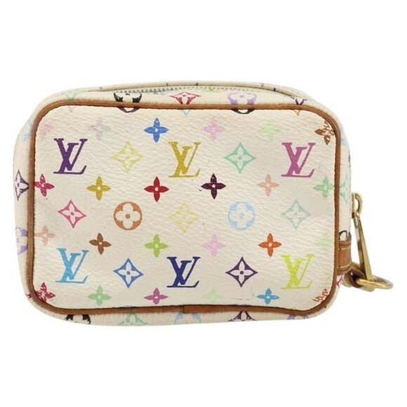 LOUIS VUITTON Monogram Multicolor Trousse Wapity Pouch White M58033 Auth 142993 - Picture 3 of 16